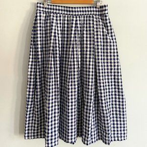 Gingham flowy skirt W/POCKETS (yay!)